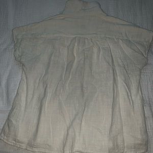 White button up linen shirt